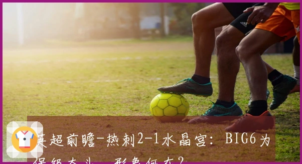 英超前瞻-热刺2-1水晶宫：BIG6为保级奋斗，形象何在？